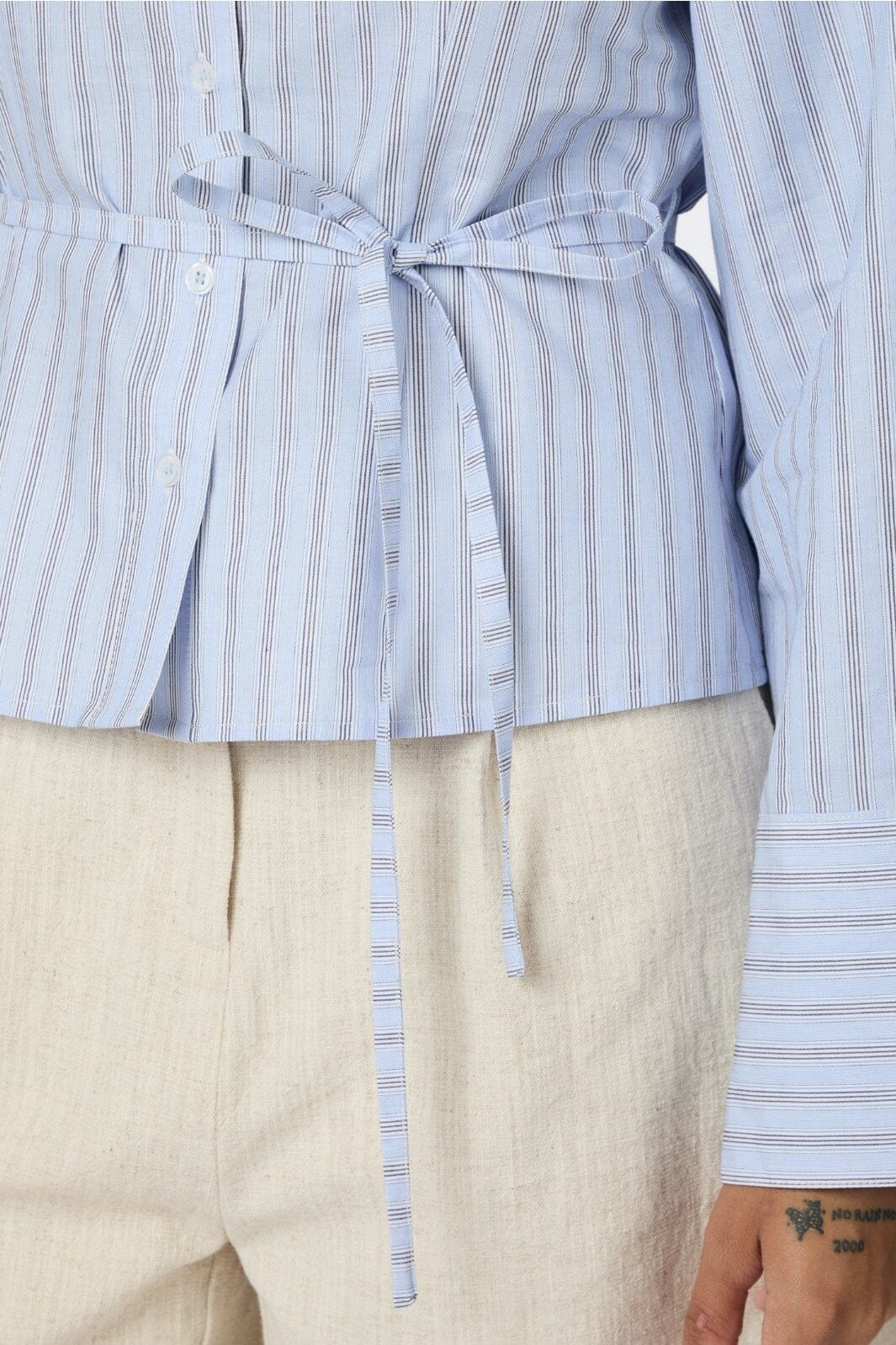 Neo Noir Clarida Stripe Shirt 164934