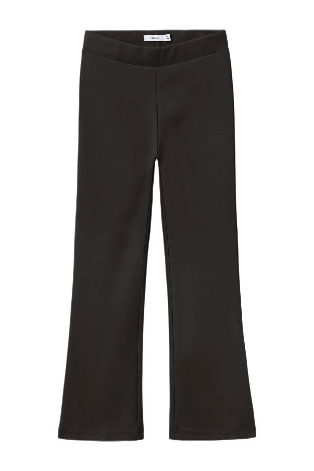 NAME IT high waist flared broek NKFFRIKKALI zwart