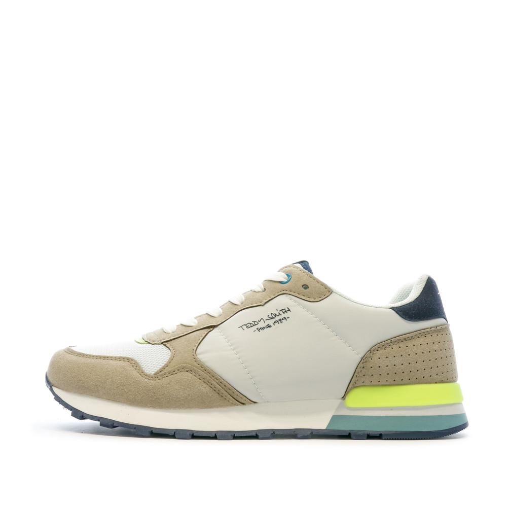 Teddy Smith Baskets Blanc/Beige Homme Teddy Smith Combined