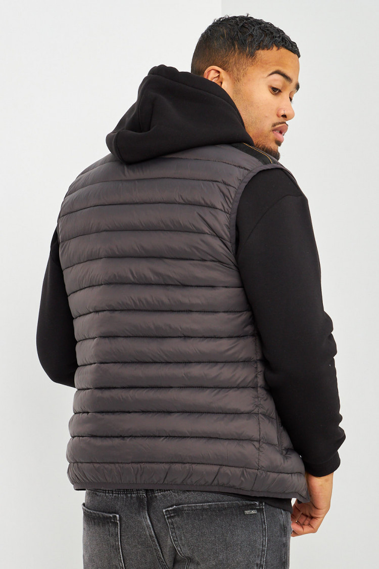 Doudoune matelassée anthracite sans manches