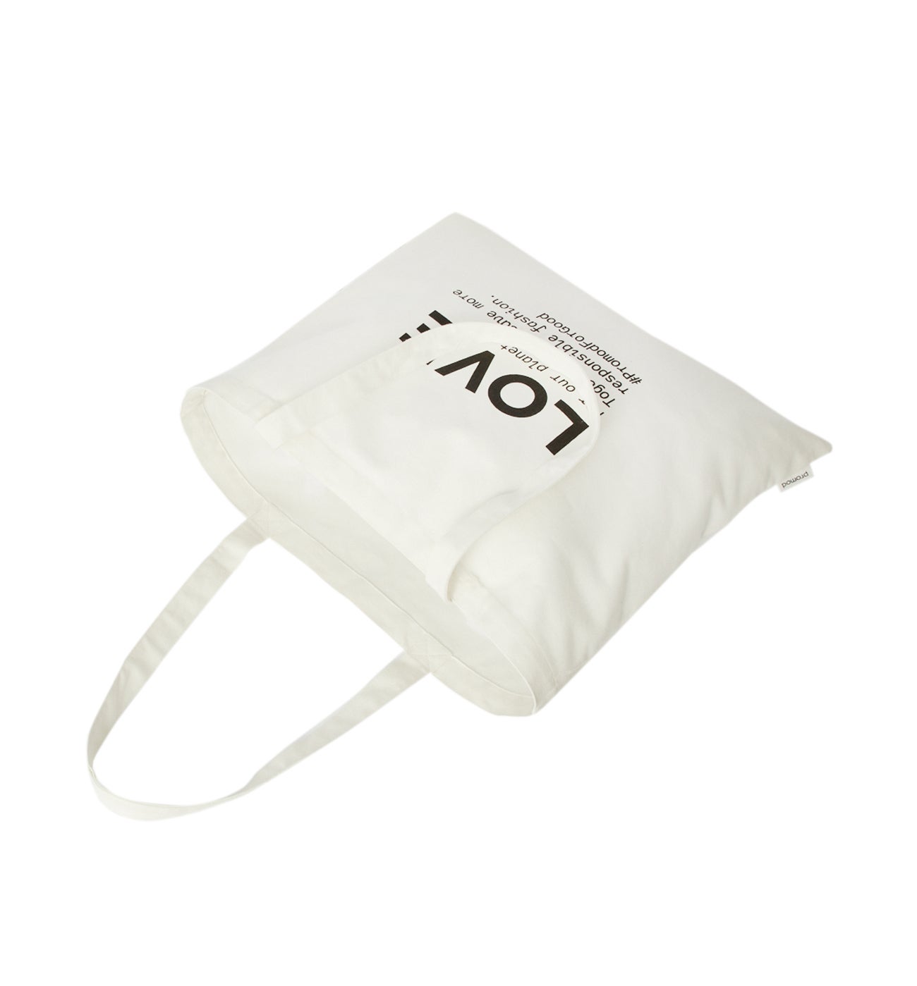 Tote Bag à message AMOUR - Ecru