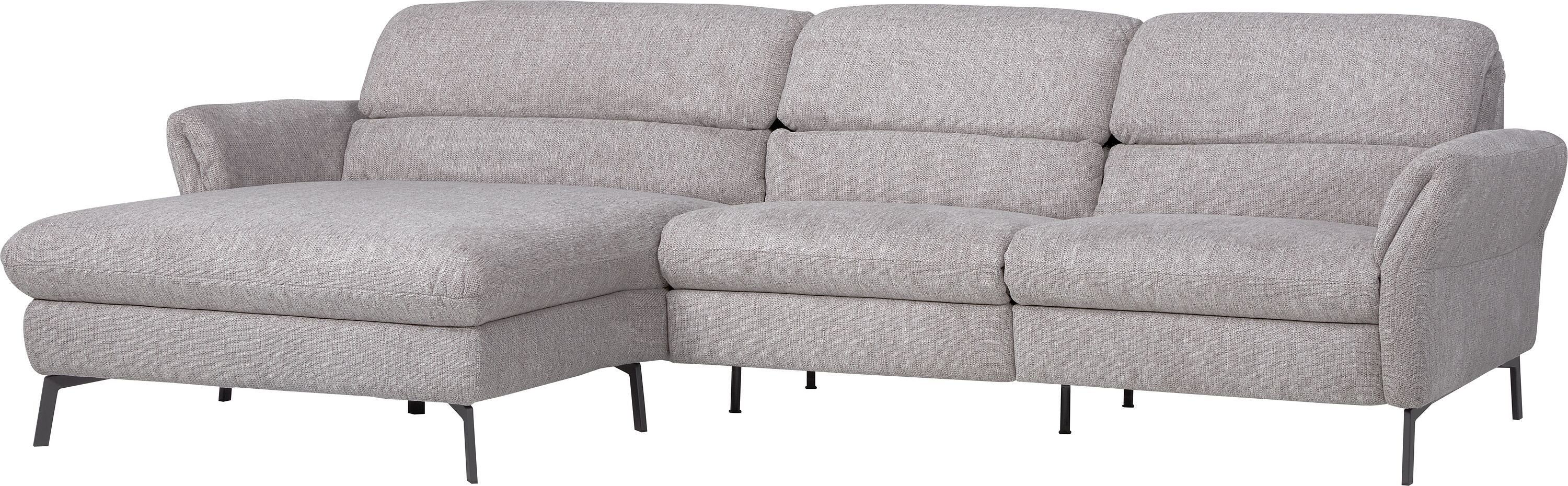 SEBO Ecksofa - Hellgrau / B: 284.0 cm x T: 161.0 cm x H: 84.0 cm