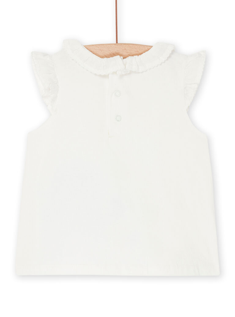 T-shirt à manches courtes écru