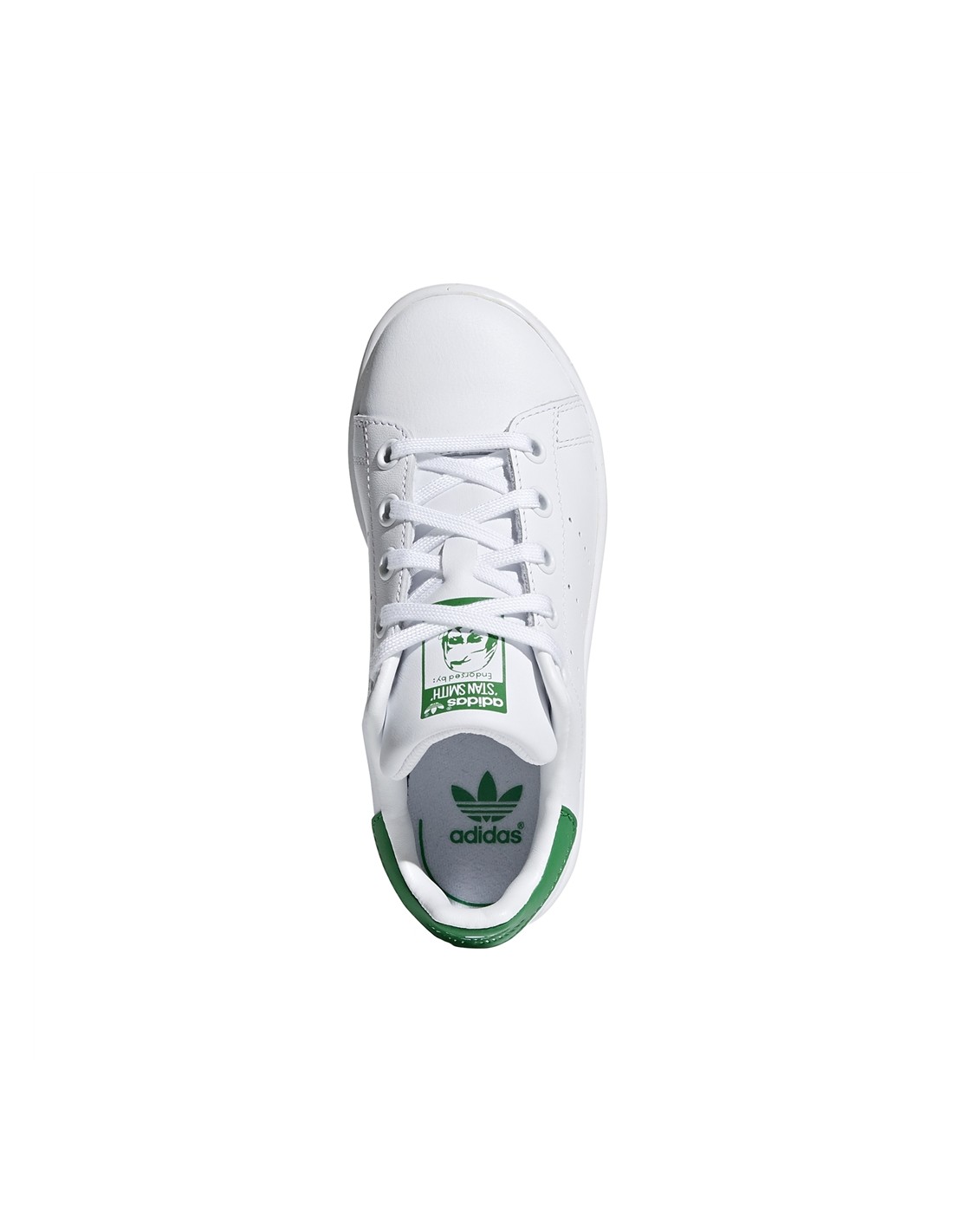 adidas sneakers enfant stan smith c vegan blanc vert