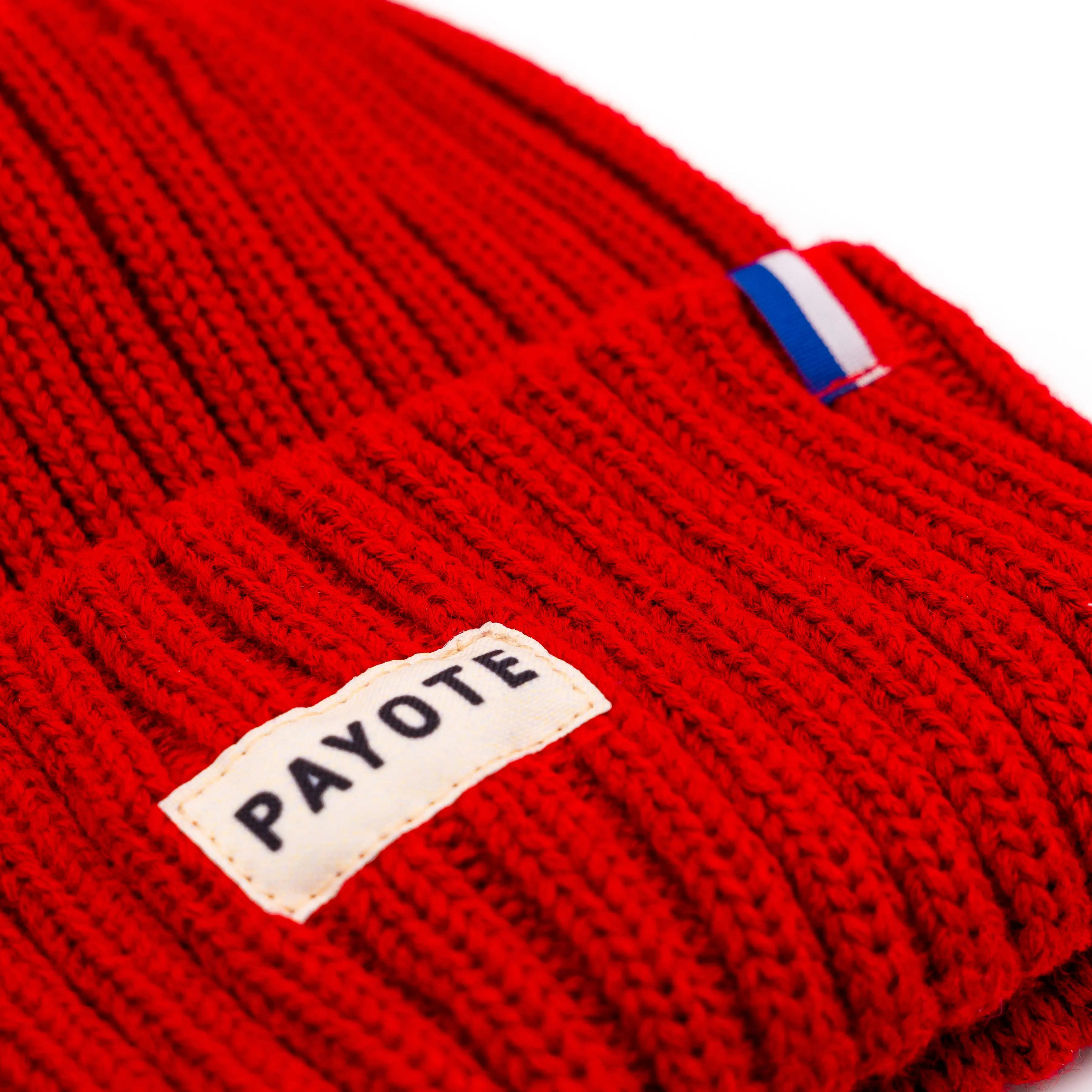 Bonnet Payote Maille Rouge