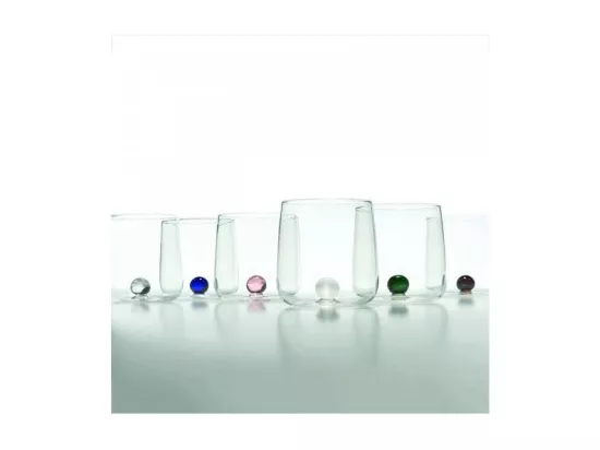 Verre borosilicaté Bilia Tumbler Zafferano lot de 6 pièces, couleur rose