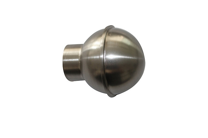 Embout boule pour barre à rideau GoodHome 28 mm Athens gris