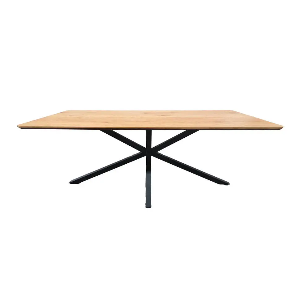 Eettafel Naturel Eiken - 100x200x75cm - Spinpoot - Cesura