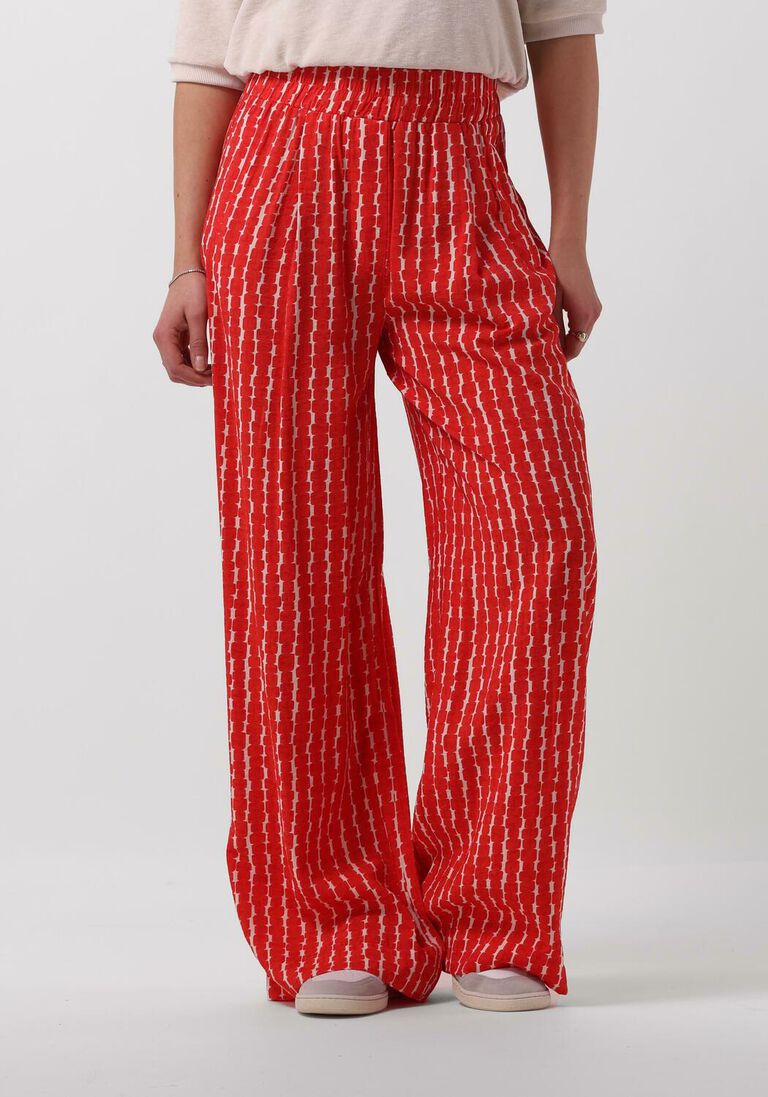 BY-BAR rode by-bar wijde broek benji red groove pant