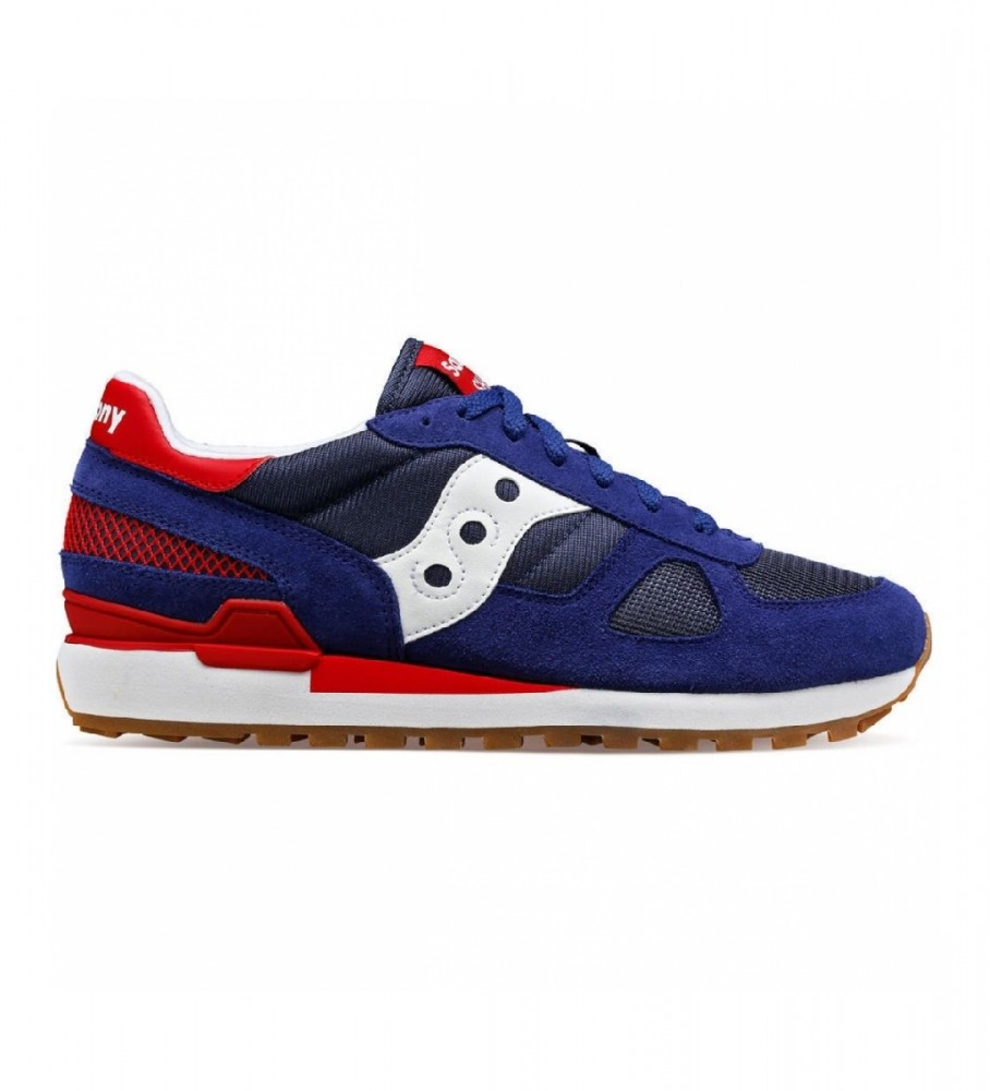 Tênis Saucony Shadow Original em couro, azul