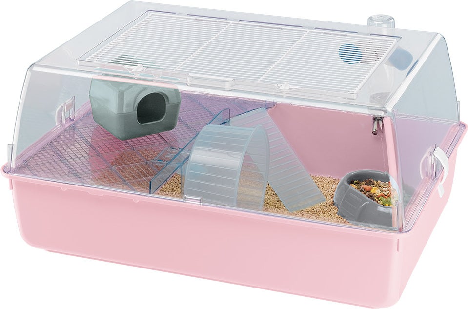 Ferplast hamsterkooi Duna mini roze 55 x 39 x 27 cm