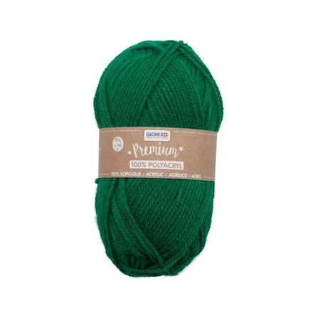Glorex Premium Wolle aus 100 % Acryl, 50 g, ca. 140 m, grün