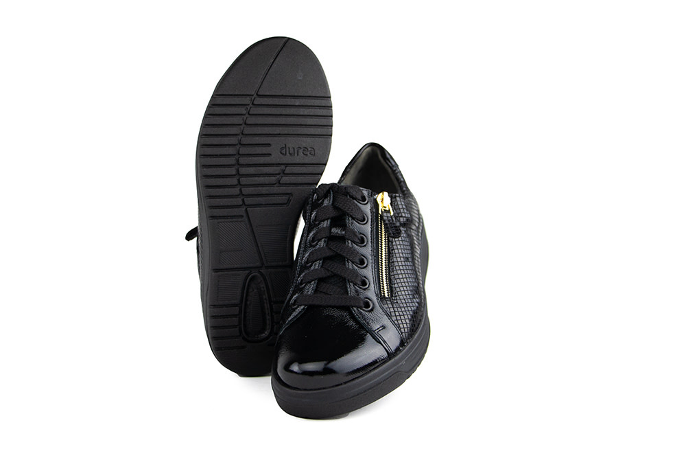 Durea Sneaker Zwart Lak