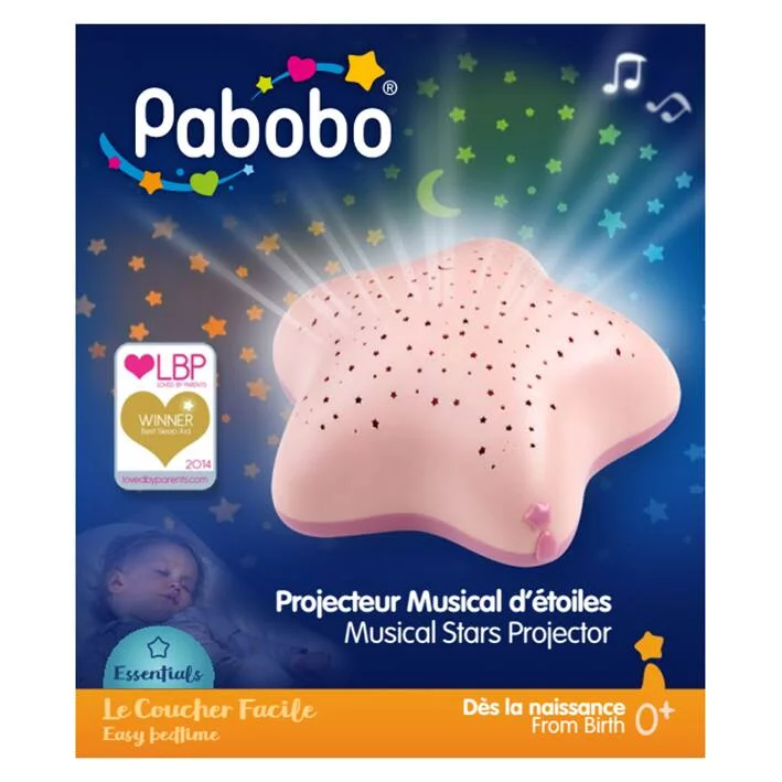 PROJECTEUR MUSICAL D'ETOILES ROSE LOLABELLA