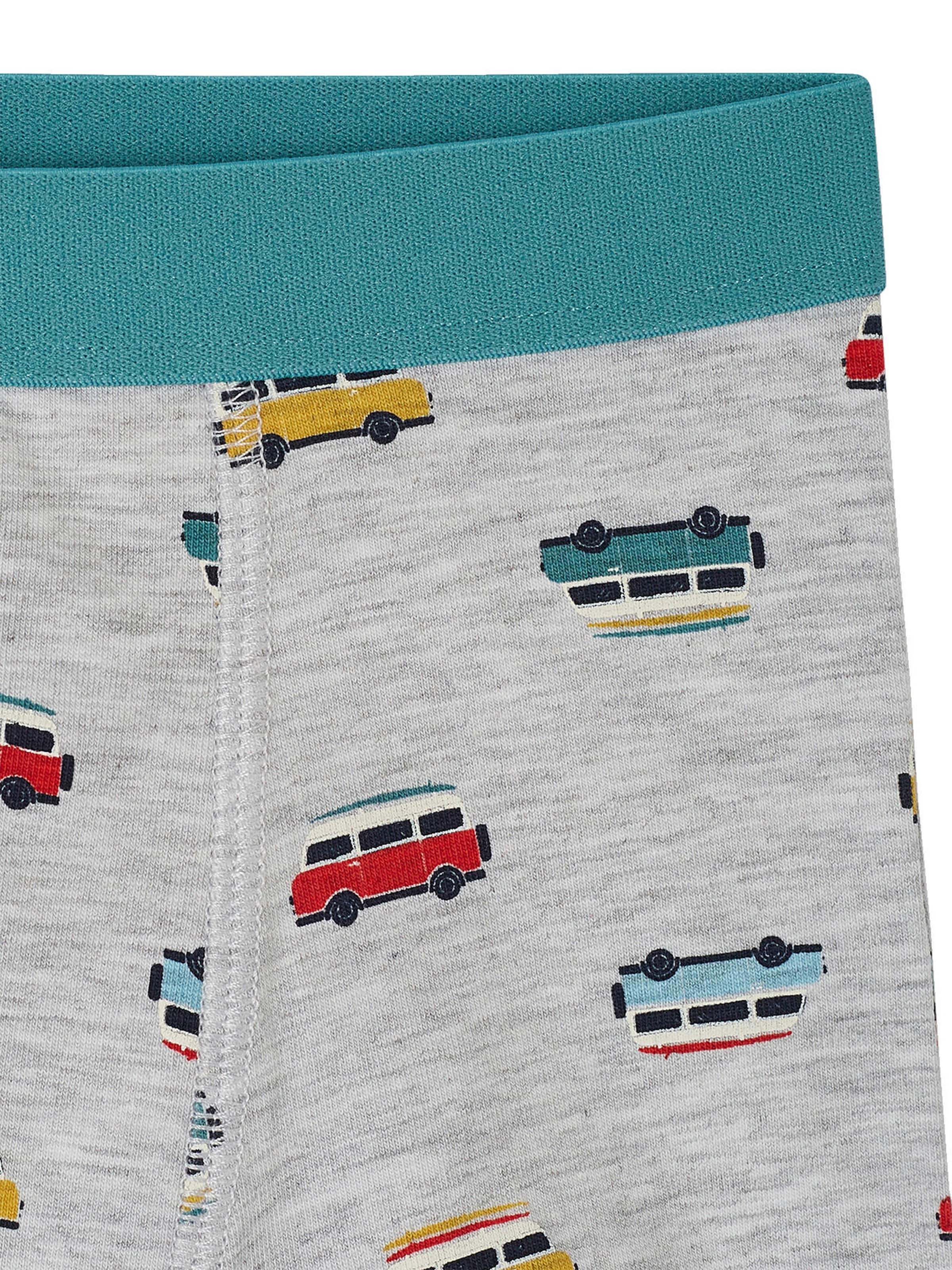 Vertbaudet 4er-Pack Jungen Boxershorts mit Bio-Baumwolle aqua