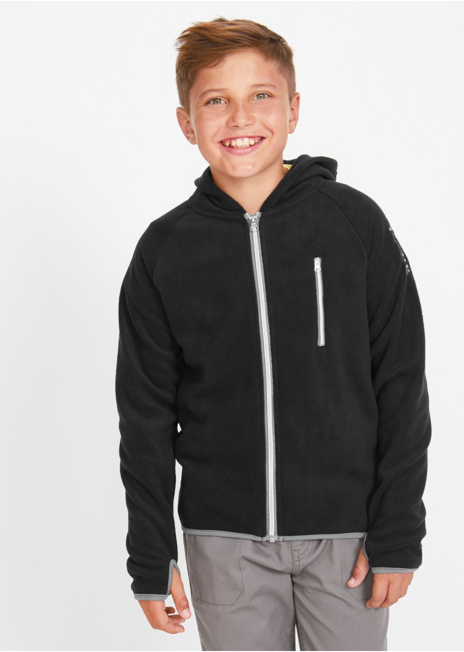 Gilet polaire avec détails contrastés