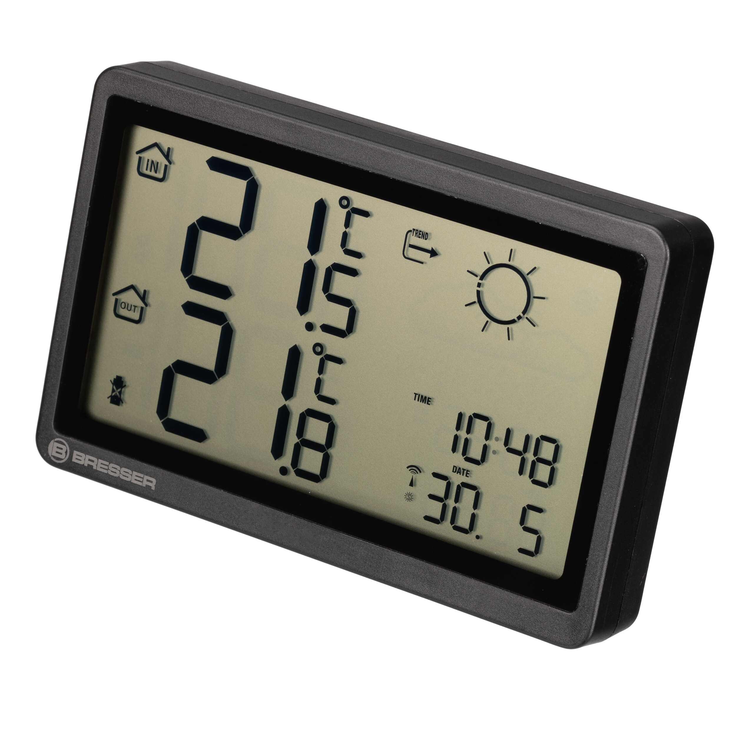 BRESSER Funkwetterstation Meteo Temp HZ, schwarz