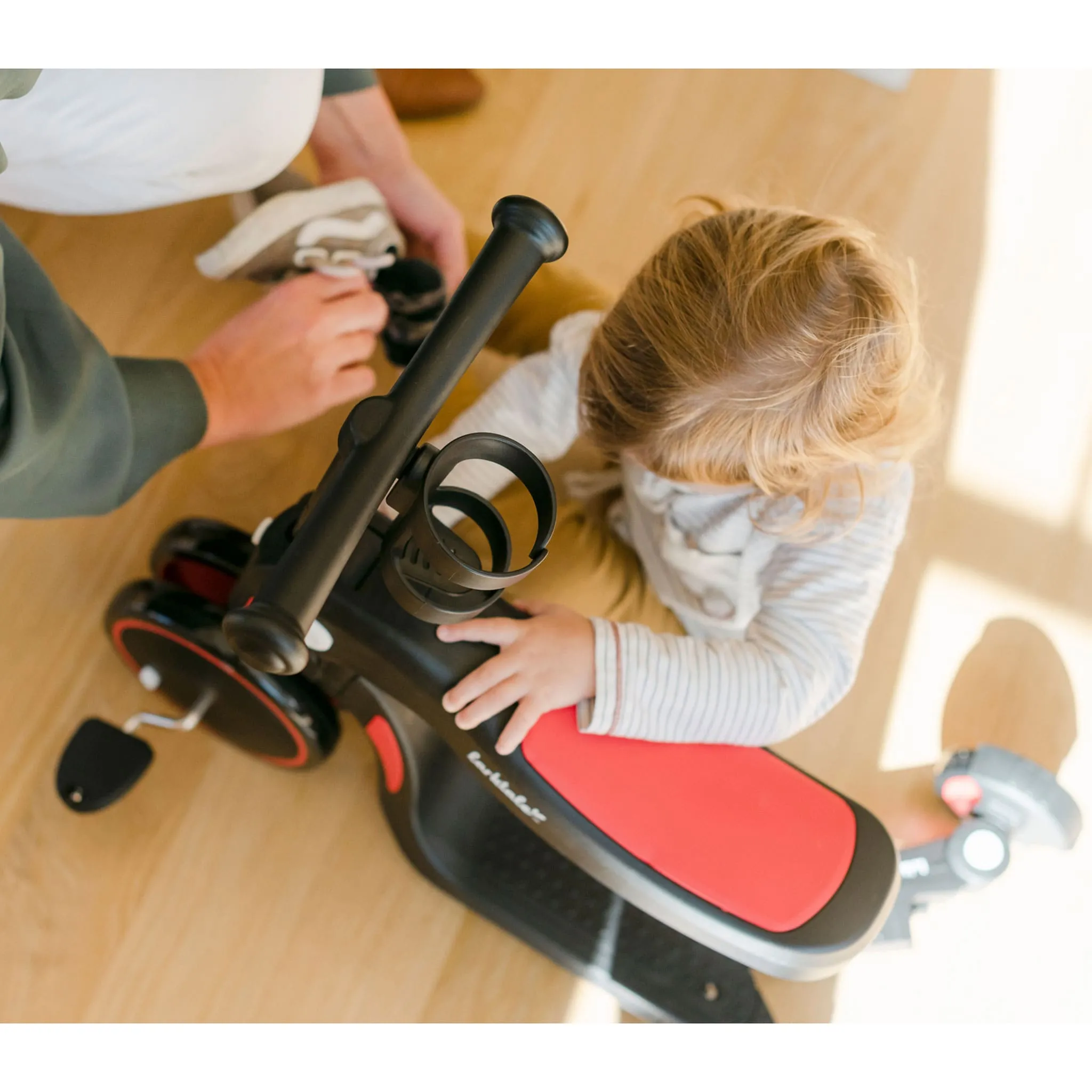 Larktale Trottinette 5 en 1 Scoobi™ - Rouge