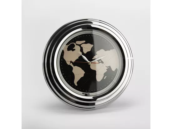 Horloge Neon Mappemonde 38 cm