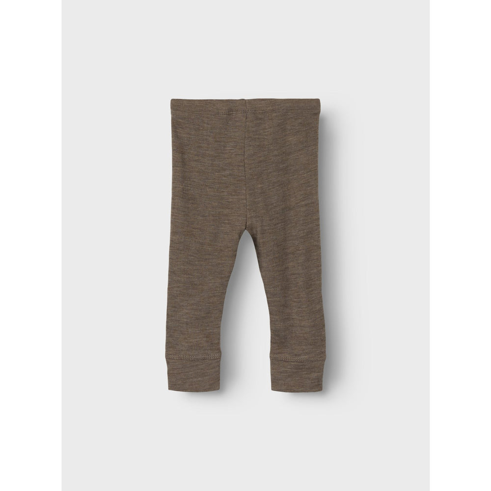 Køb Name It Walnut Wossa Uld/Silke Rib Long Johns
