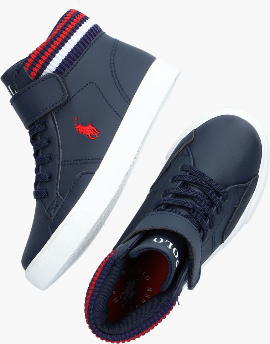 POLO RALPH LAUREN blauwe polo ralph lauren hoge sneaker theron boot