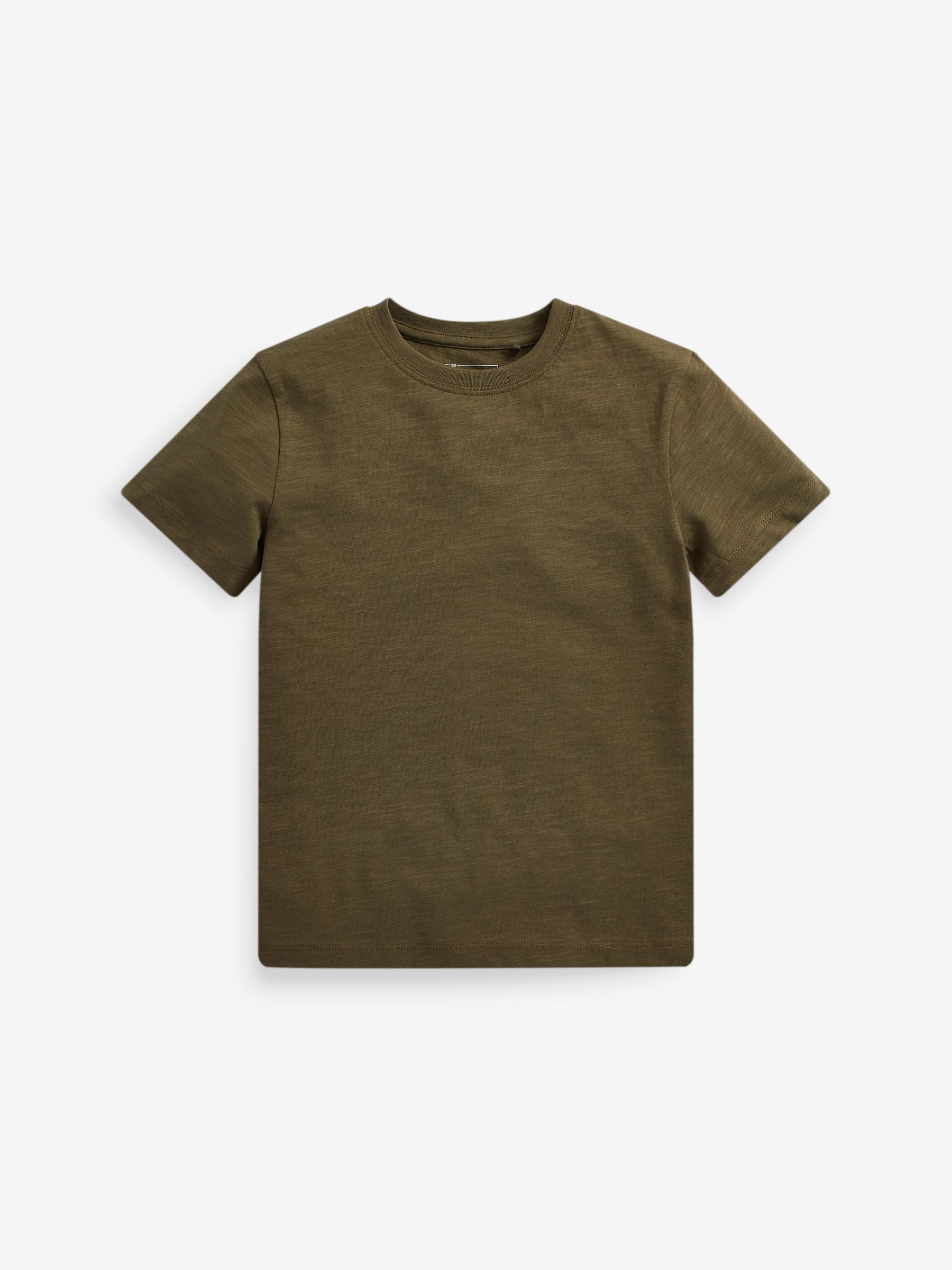 Rood/zwart/grijswit/blauw/groen - Set van 8 T-shirts met korte mouwen (3-16 jr)