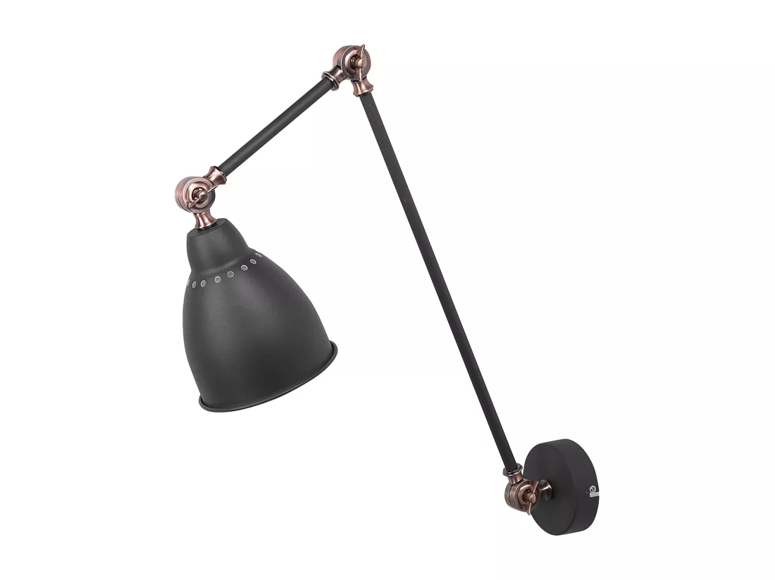 Lampe murale MISSISSIPPI Réglable Métal Gris graphite