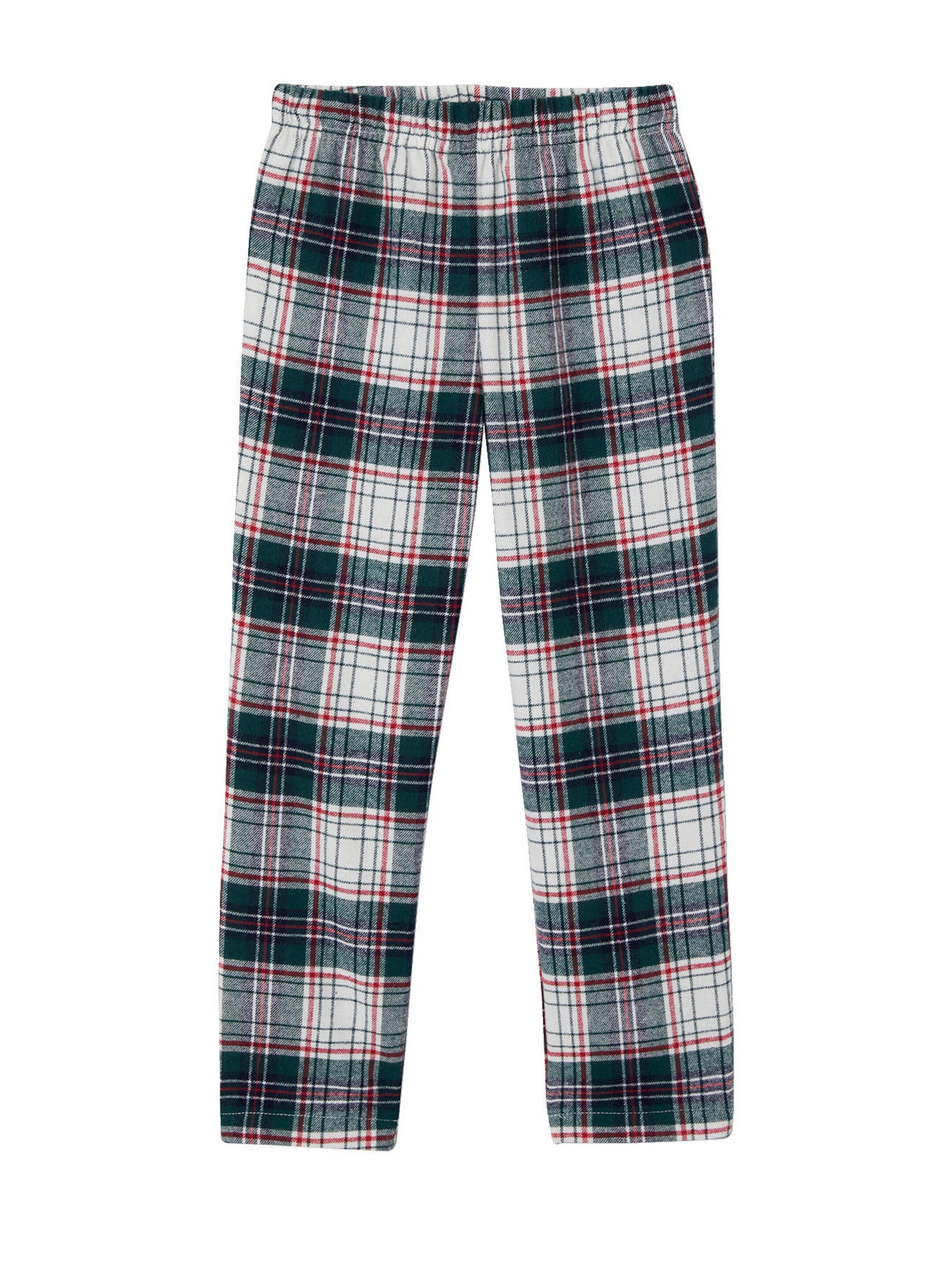 Vertbaudet Mädchen Schlafanzug SANTA CLUB, Capsule Collection FAMILY wollweiß