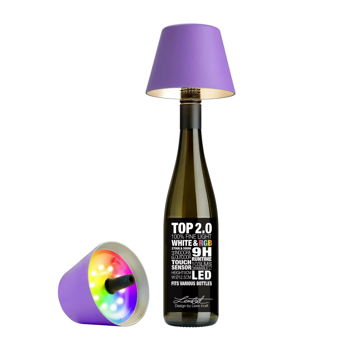 Tischleuchte Sompex Top Lampe 2.0 violett braun,violett
