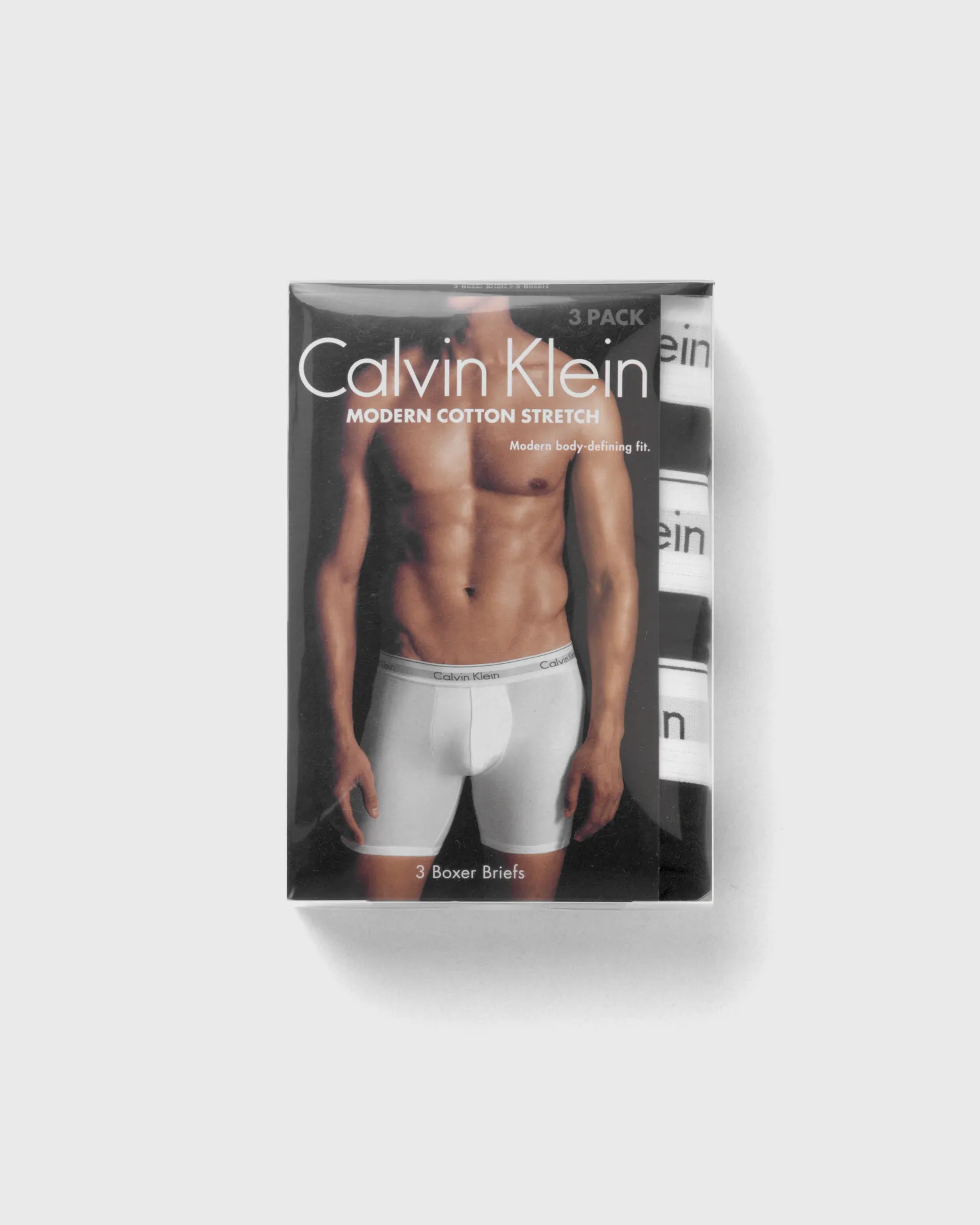 Cuecas Boxer Calvin Klein Modern em Algodão Stretch - Pacote com 3 Unidades