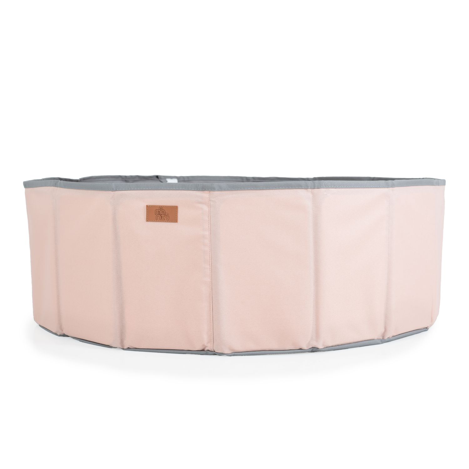 Moni Bällebad faltbar mit 90 Spielbälle 7 cm Durchmesser, Schutzrand, Kinderpool rosa