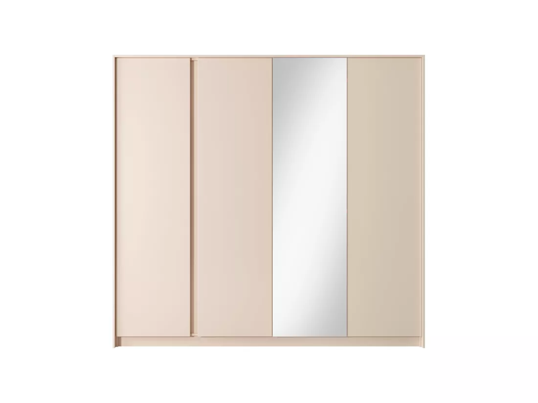 Armoire à portes battantes DAST 230 LED 224x56x210 Rose