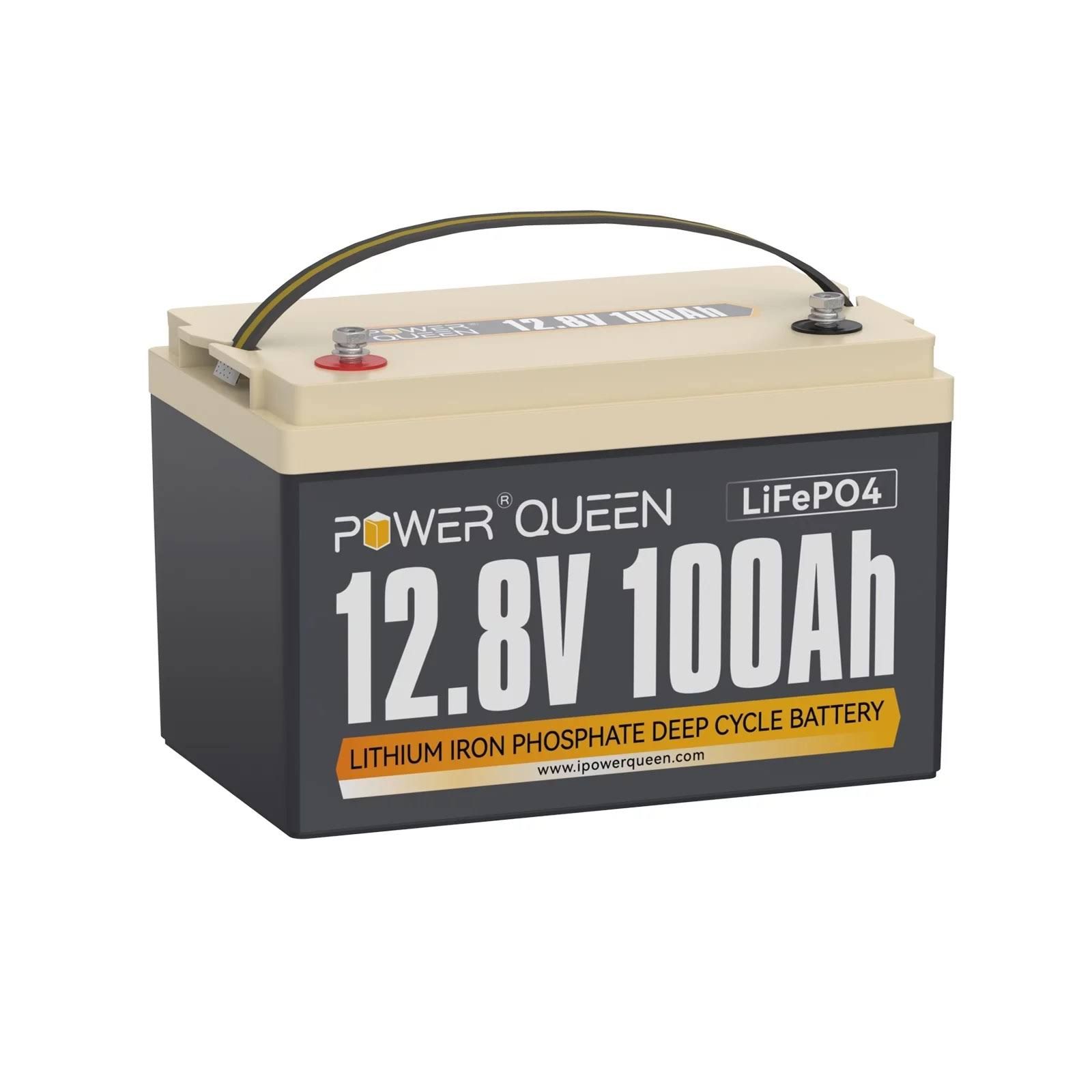 Power Queen 12V 100Ah LiFePO4 Battery Battery Built-in 100A BMS
