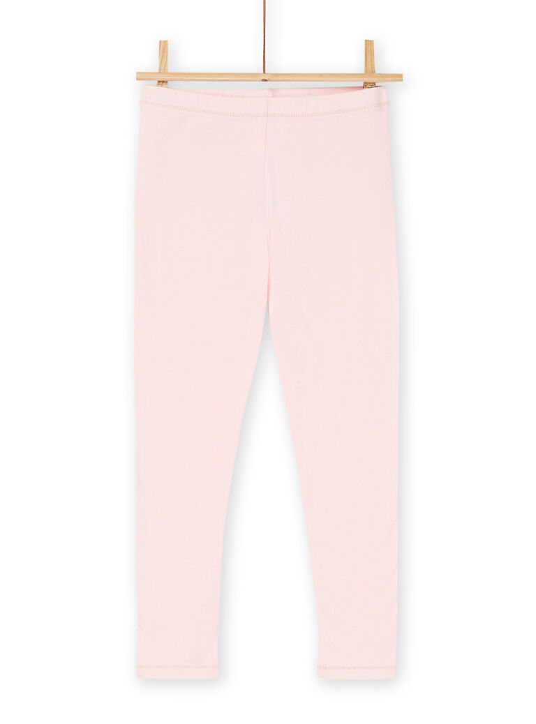 Legging rose clair à taille élastiquée