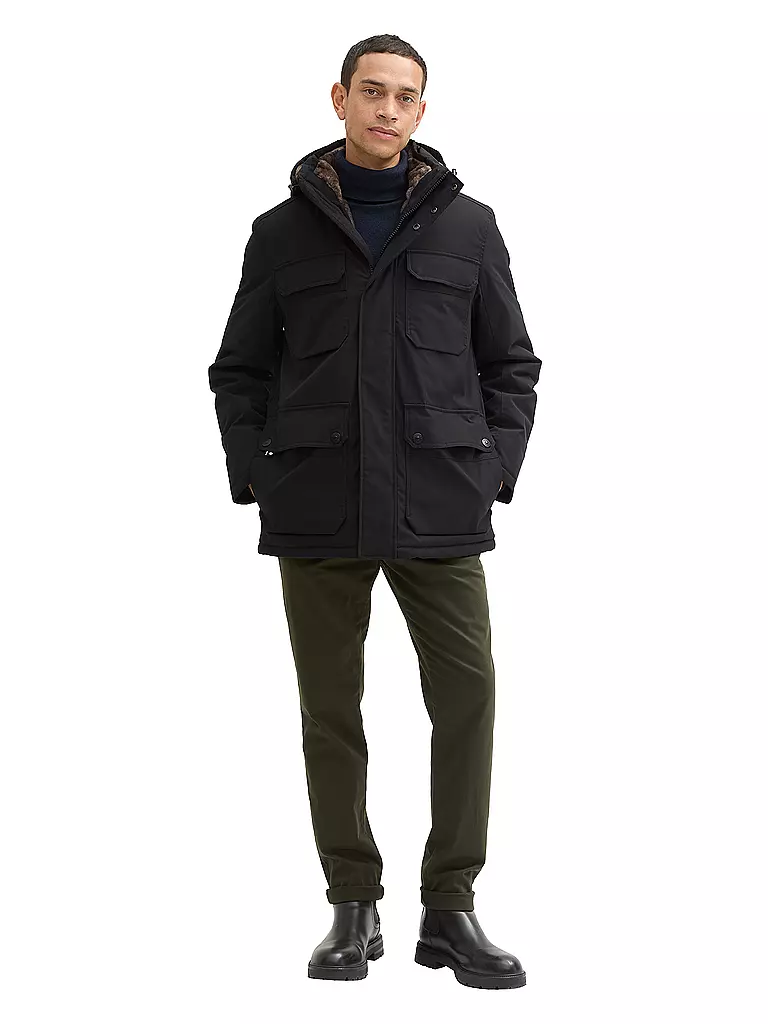 TOM TAILOR Parka schwarz