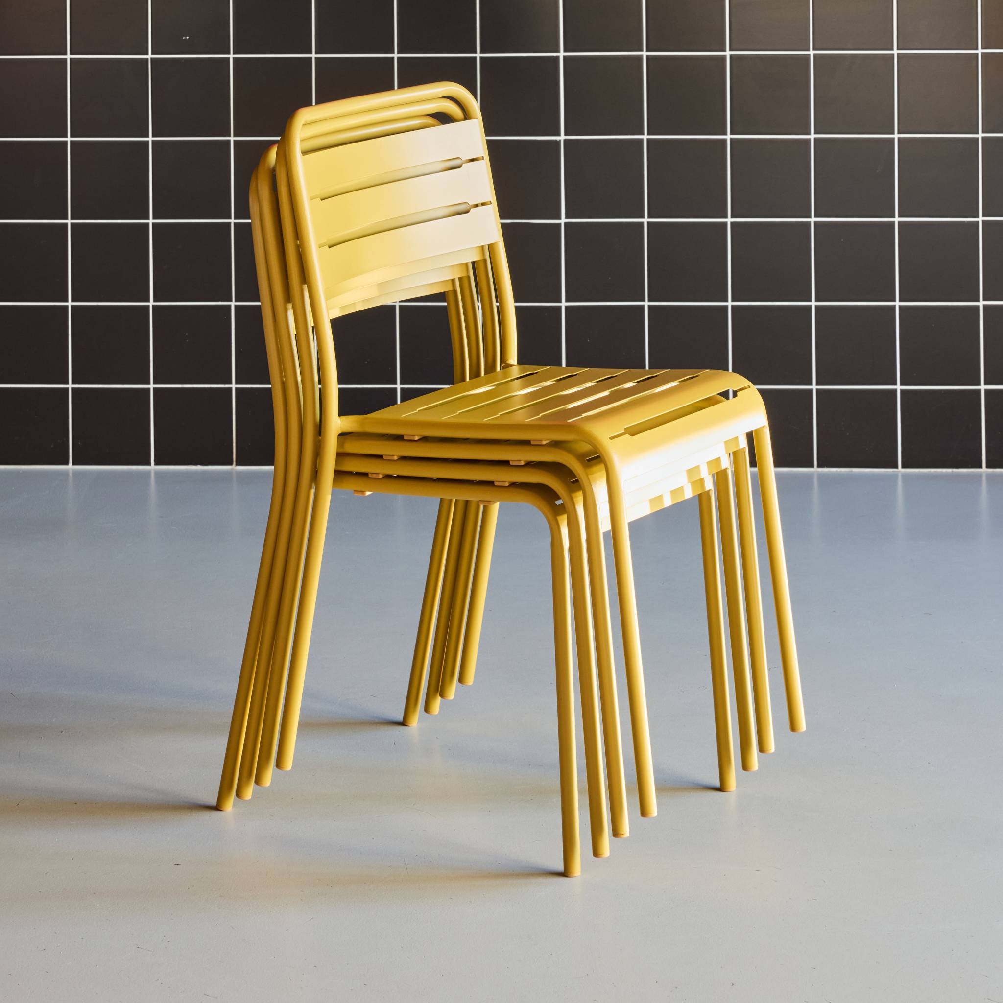 sweeek - Tuinstoelen metaal (set van 4)