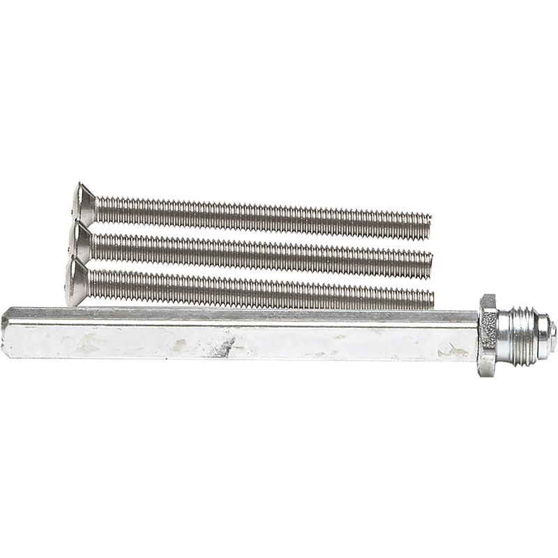 AXA wisselstift RVS + bouten M6x80mm