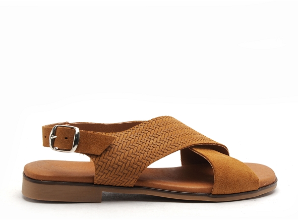 Eva frutos nu pieds plats femme 3010 marron