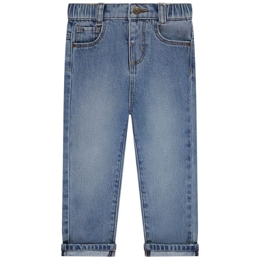 Jean régular à taille élastiquée pour bébé garçon - Bleu