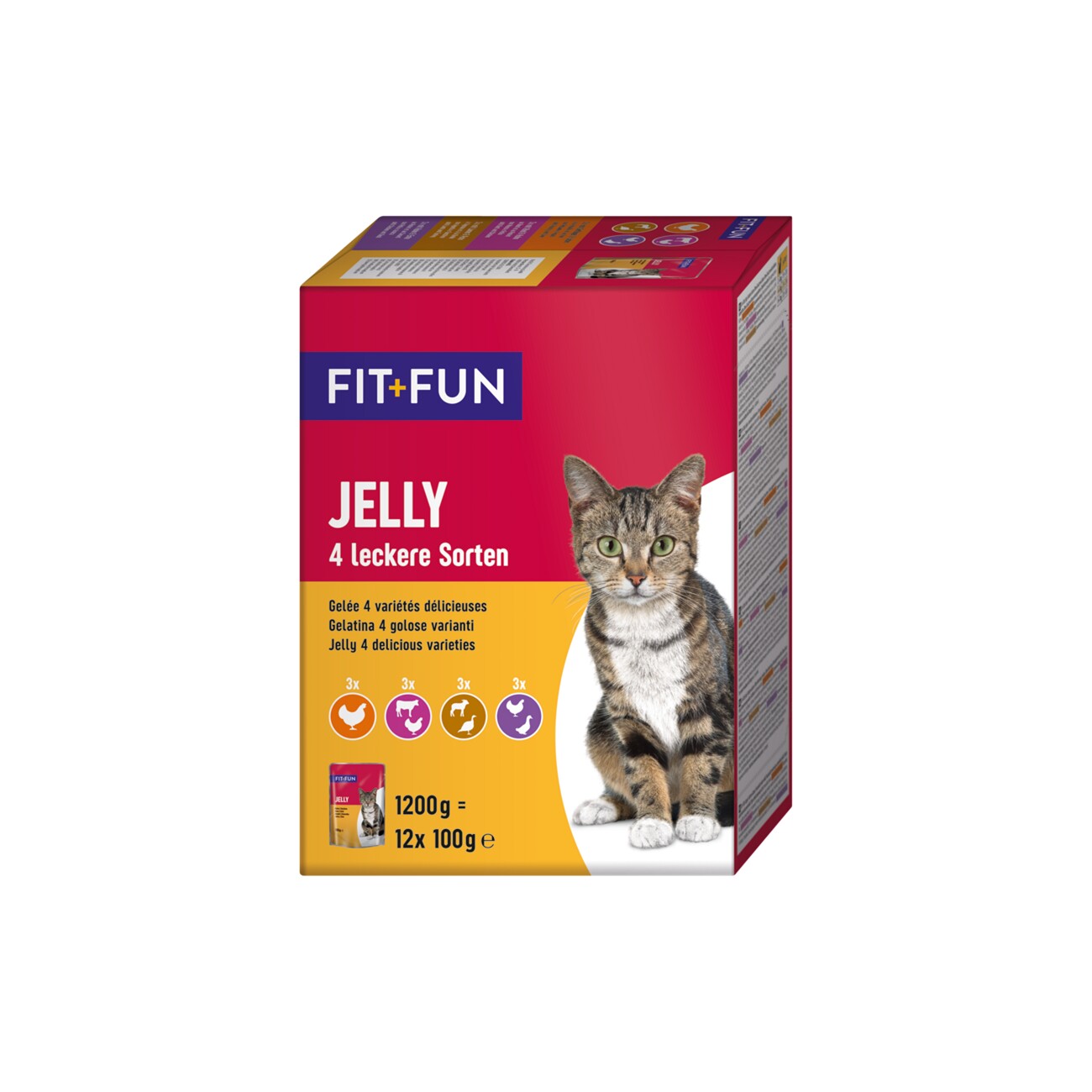 FIT+FUN Adult Jelly 4 Sorten 12x100g