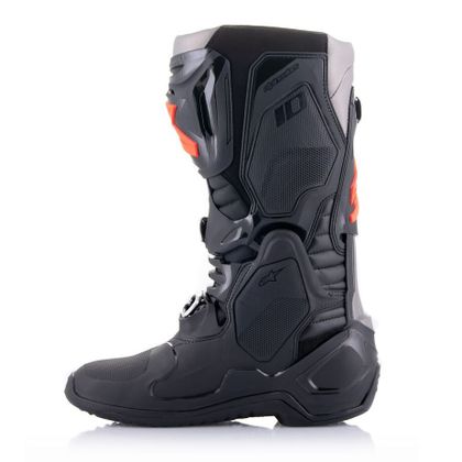 Bottes cross Alpinestars TECH 10 BLACK / RED FLUO 2023 - Noir / Rouge