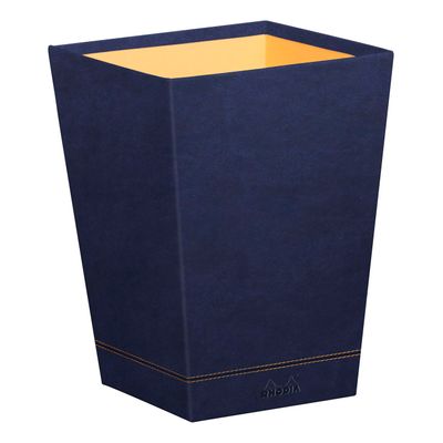 RHODIA Rhodiarama - Corbeille à papier - bleu nuit - en polyuréthane