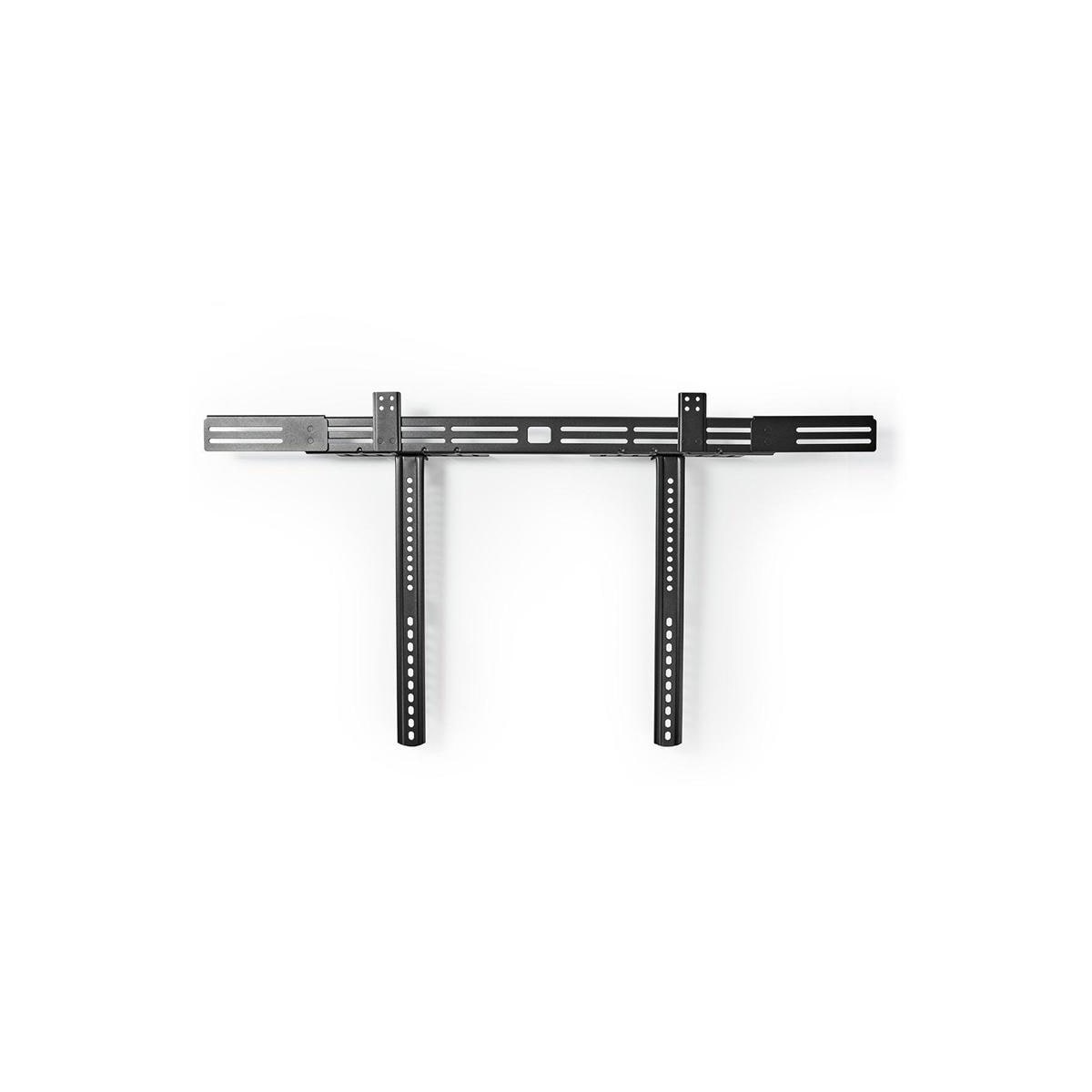 Nedis Soundbar Mount | Kompatibel med: Universell | Festet til TV-en | 10 kg | Dybde justering | Stål | Sort