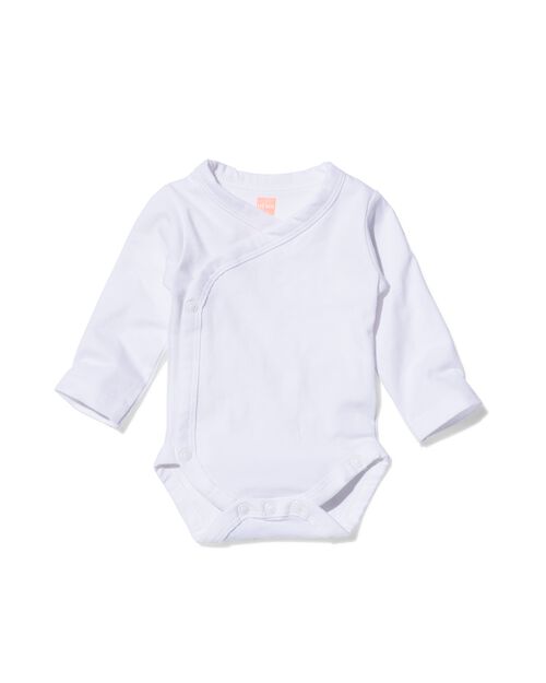 body croisé en coton biologique stretch - 2 pièces blanc