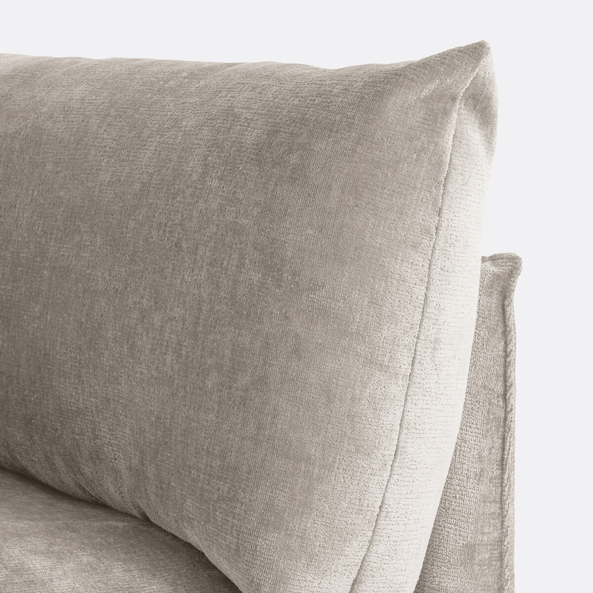 LA REDOUTE INTERIORS<br>Banco modular de getextureerd fluweel, Malo