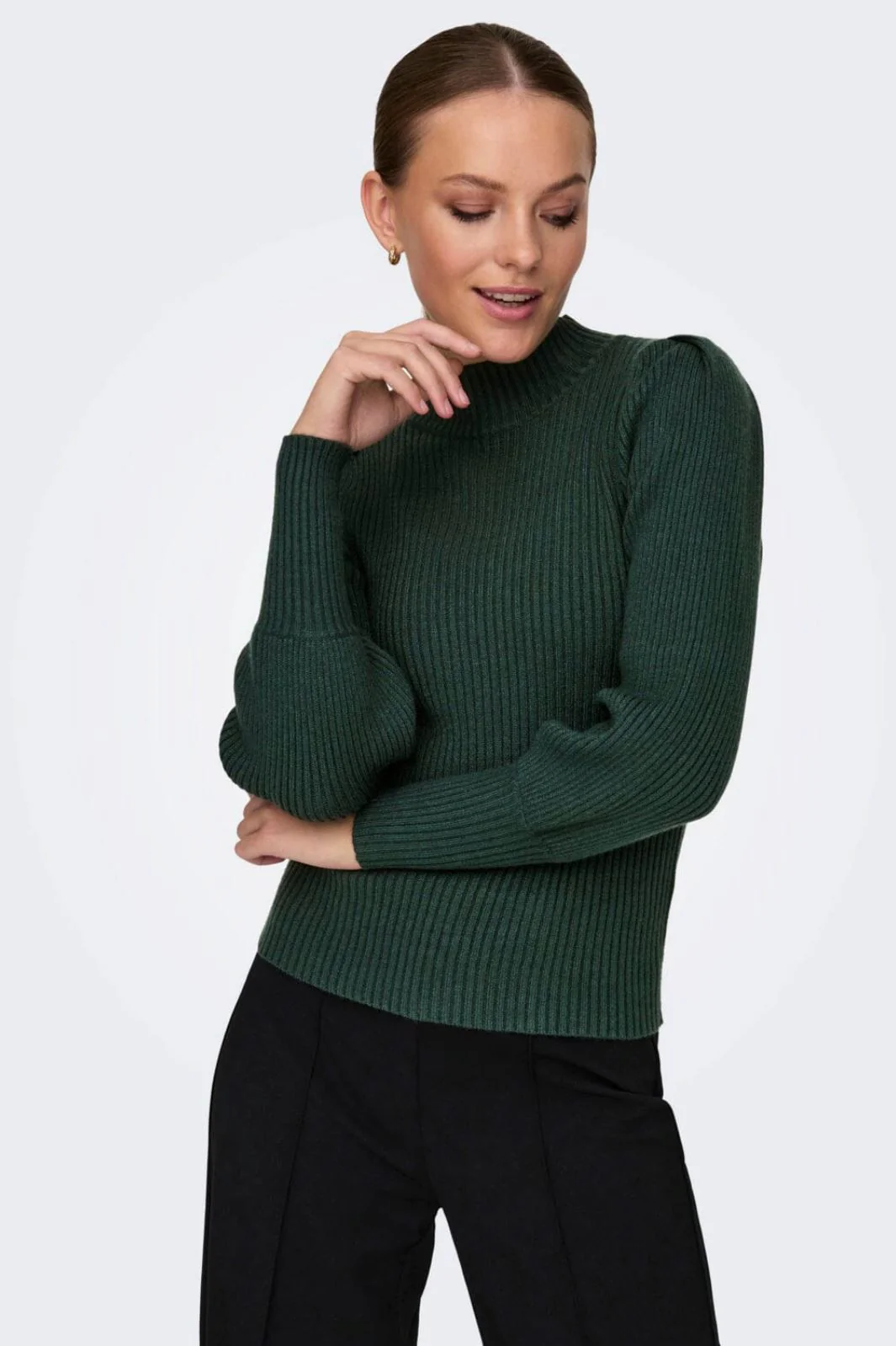 Only Onlkatia L/S Highneck Pullover Knt 4339995 june bug