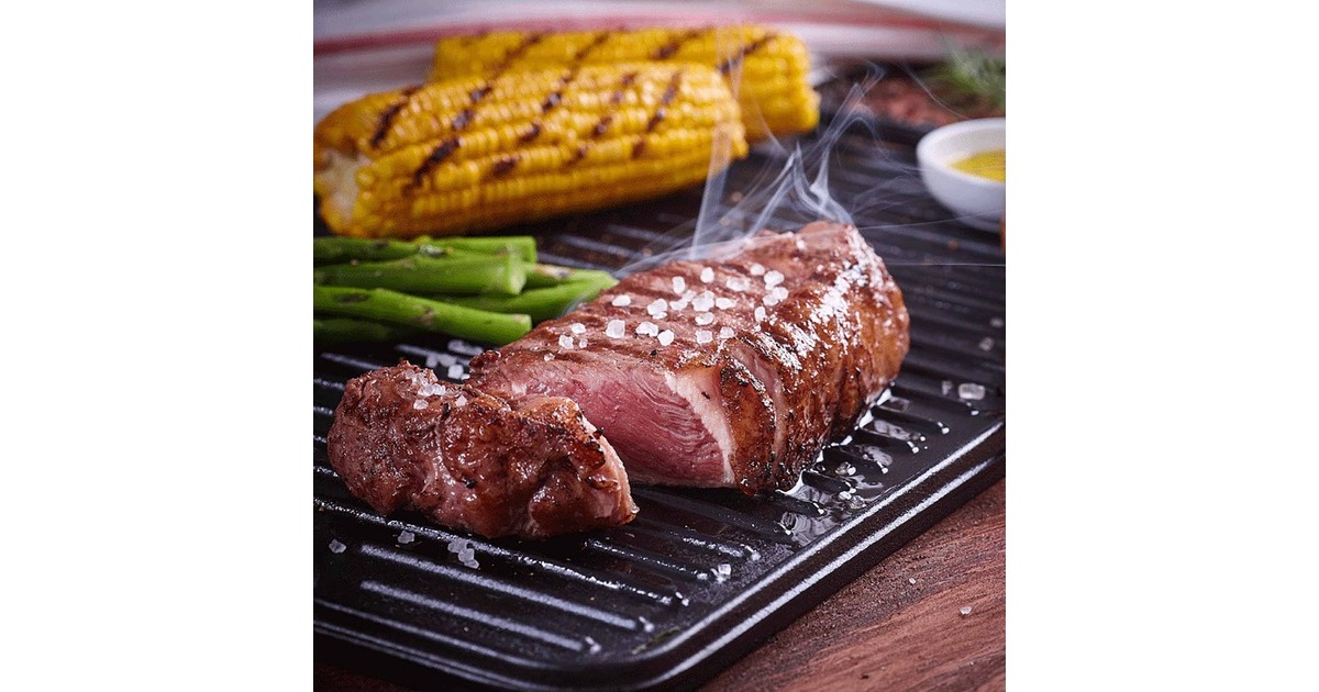 VictoriaOmkeerbare Bakplaat 50 x 35 cm, Seasoned grillplaat  (Zwart, Color packaging)