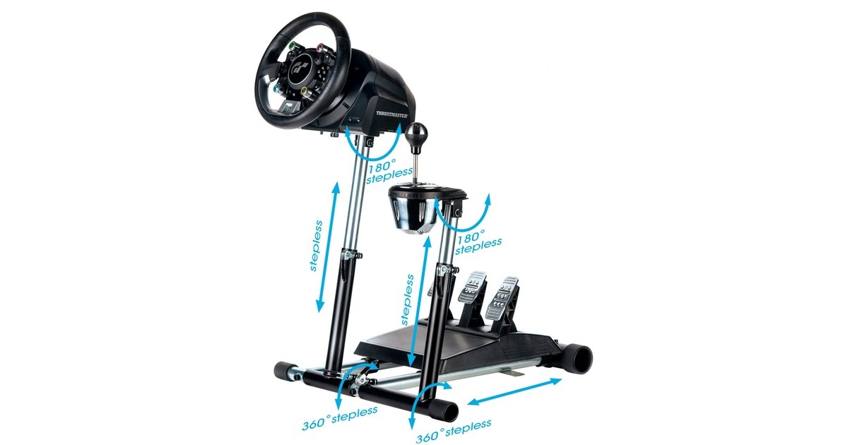 Wheel Stand ProDeluxe V2 Thrustmaster T300RS+RGS+ houder  (Zwart, voor Thrustmaster T300RS/TX/T150/TMX + RGS + GTS)
