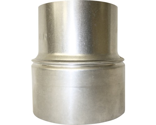 Bertrams kachelpijpverlenging Ø 100-120 mm vuurgealuminiseerd zilver