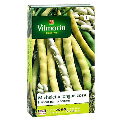 Graines de Haricot Nain Michelet à Longue Cosse